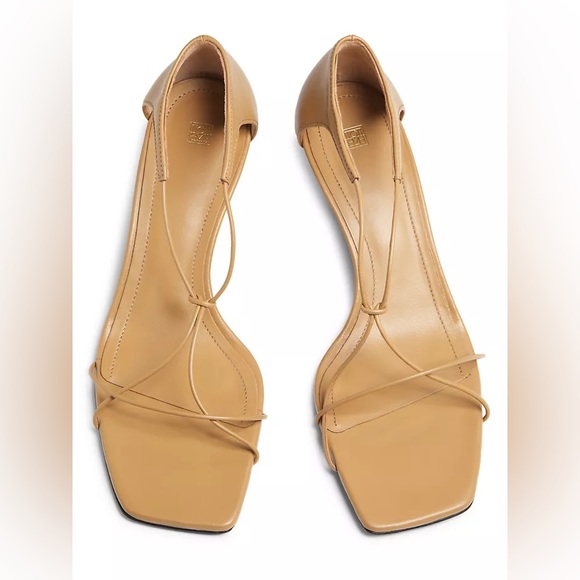 TOTEME the Knot Leather Sandals in caramel brown IT 38 US 8 Brand New! - Picture 10 of 12